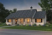 Country Style House Plan - 3 Beds 2 Baths 1412 Sq/Ft Plan #18-1036 