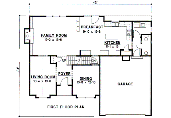 Traditional Floor Plan - Main Floor Plan #67-526
