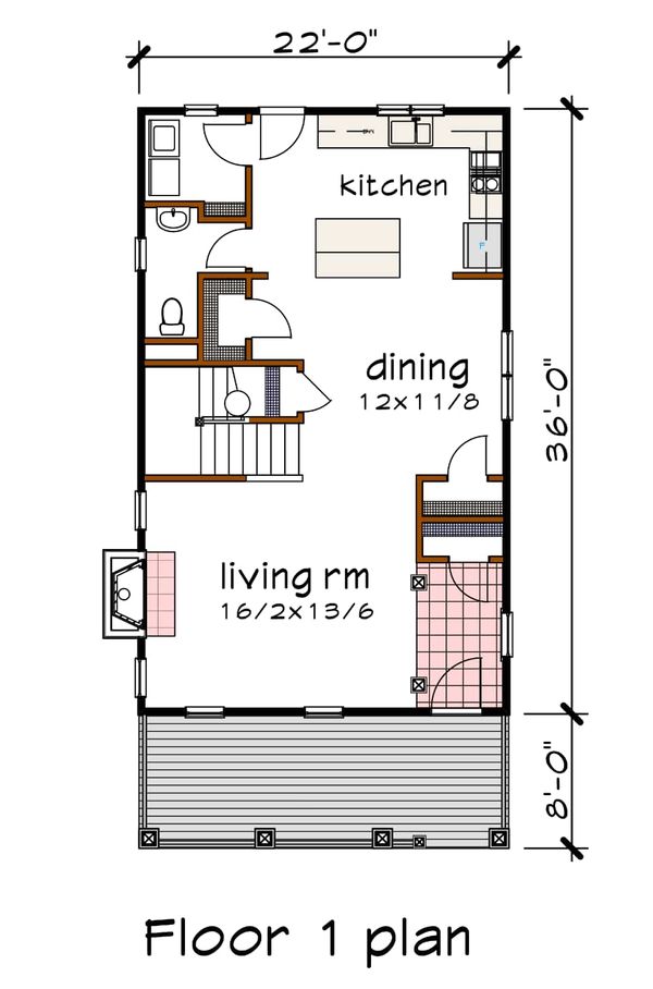 Home Plan - Bungalow Floor Plan - Main Floor Plan #79-213