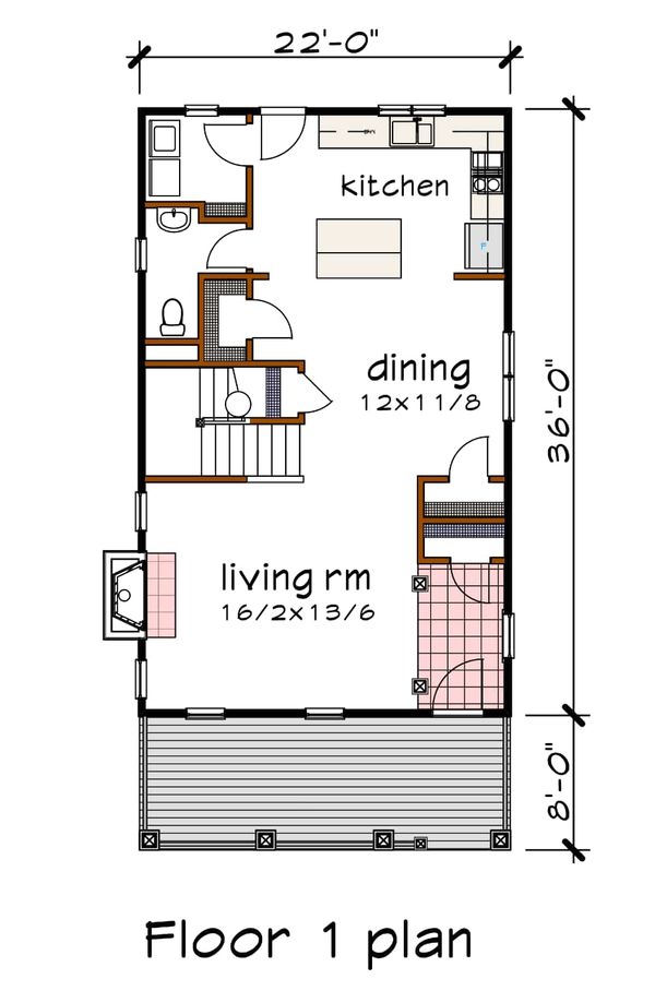 House Design - Bungalow Floor Plan - Main Floor Plan #79-213