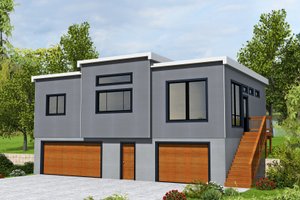 Contemporary Exterior - Front Elevation Plan #117-905