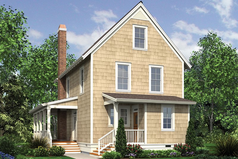Architectural House Design - Exterior - Rear Elevation for Farmhouse House Plan #48-964 - 3 bed, 3.5 bath