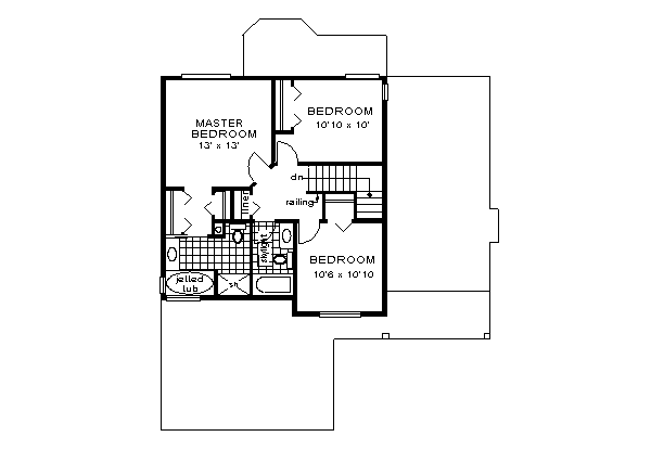 Home Plan - Traditional Floor Plan - Upper Floor Plan #18-269