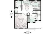 Colonial Style House Plan - 3 Beds 1.5 Baths 1485 Sq/Ft Plan #23-523 