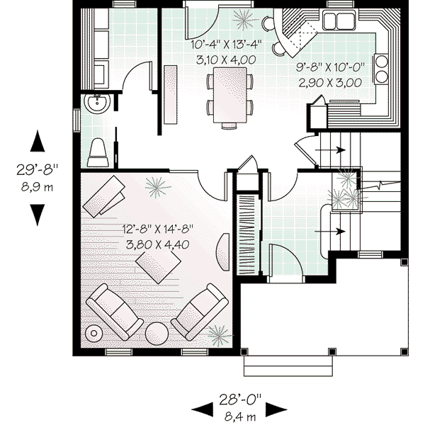 Dream House Plan - Colonial Floor Plan - Main Floor Plan #23-523