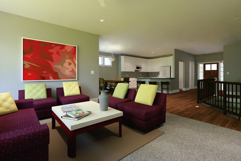 Home Plan - Interior - Family Room for Traditional House Plan #1069-26 - 2 bed, 2 bath
