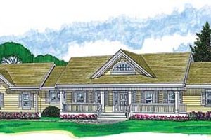 Ranch Exterior - Front Elevation Plan #47-378