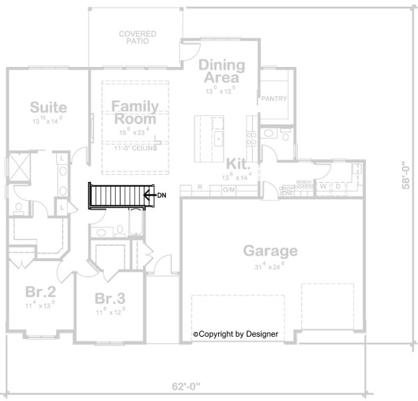 Architectural House Design - Modern Floor Plan - Other Floor Plan #20-2489