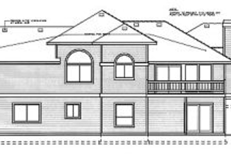 Dream House Plan - Exterior - Rear Elevation for Prairie House Plan #92-111 - 3 bed, 2 bath