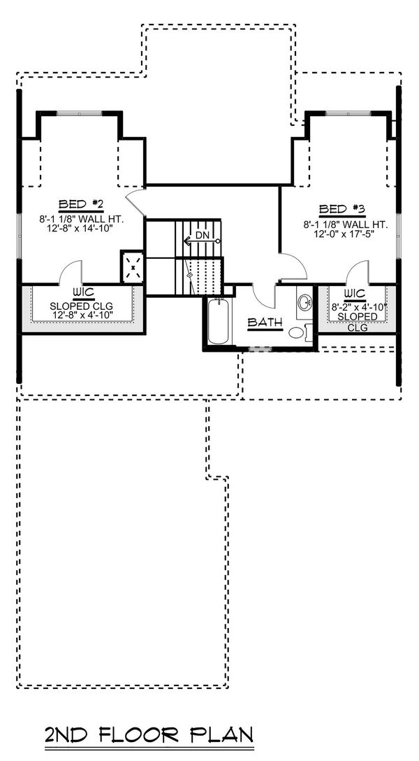 Architectural House Design - Beach Floor Plan - Upper Floor Plan #1064-27
