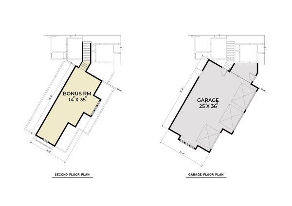 Craftsman Floor Plan - Upper Floor Plan #1070-68