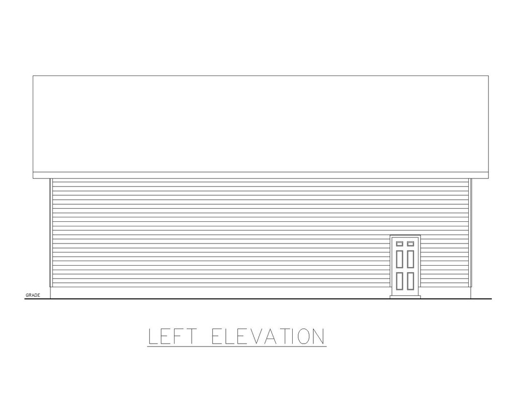 Exterior - Other Elevation for Traditional House Plan #117-367, 0 bath