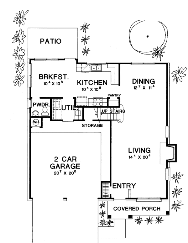House Plan Design - Mediterranean Floor Plan - Main Floor Plan #472-28