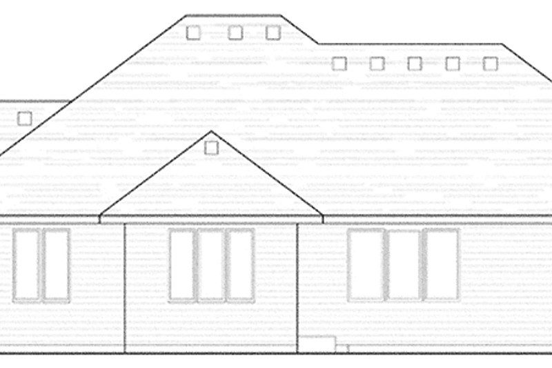 Home Plan - Exterior - Rear Elevation for European House Plan #51-998 - 3 bed, 2 bath