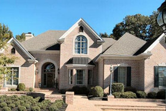 Exterior - Front Elevation for European House Plan #329-326 - 4 bed, 5 bath