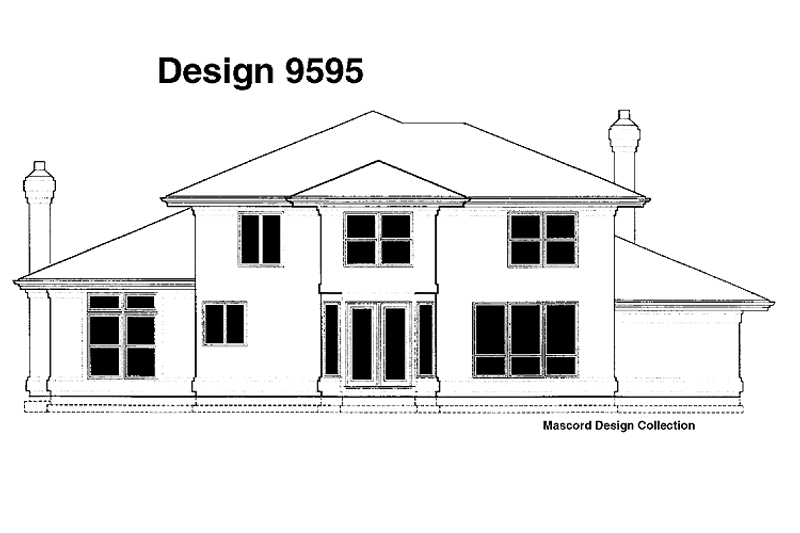 Dream House Plan - Exterior - Rear Elevation for Contemporary House Plan #48-739 - 4 bed, 3 bath