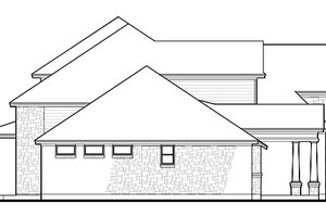 Exterior - Other Elevation for European House Plan #120-242 - 4 bed, 2.5 bath
