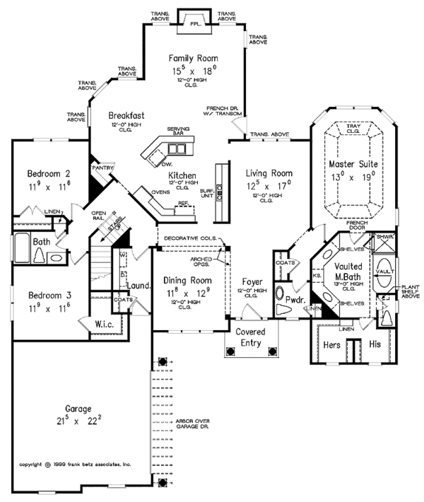 House Design - Country Floor Plan - Main Floor Plan #927-553