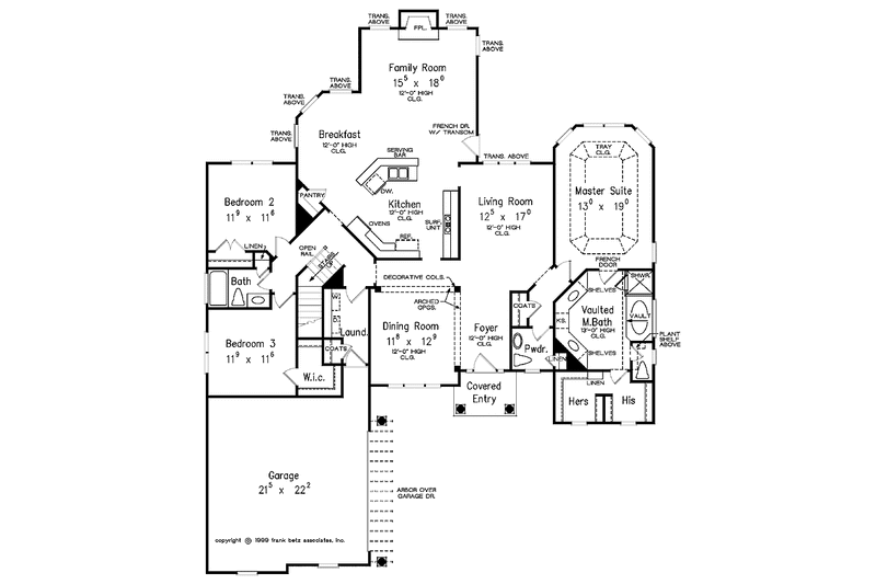 Home Plan - Floor Plan - Main Floor for Country House Plan #927-553 - 3 bed, 2.5 bath