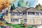 European Style House Plan - 3 Beds 2 Baths 2649 Sq/Ft Plan #18-9121 