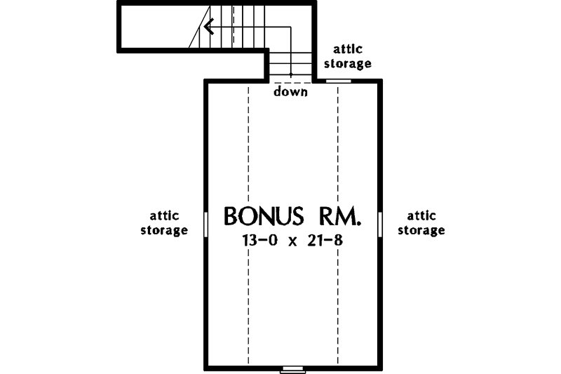 Dream House Plan - Optional Bonus Level