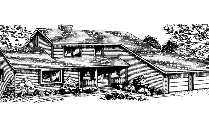 House Design - Prairie Exterior - Front Elevation Plan #320-1194