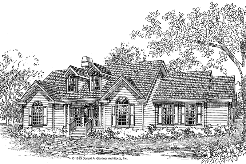 Home Plan - Country Exterior - Front Elevation Plan #929-169