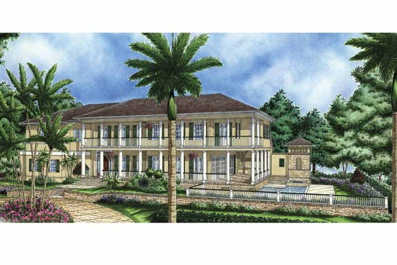 Home Plan - Exterior - Front Elevation 3 for Southern House Plan #1017-60 - 4 bed, 4 bath