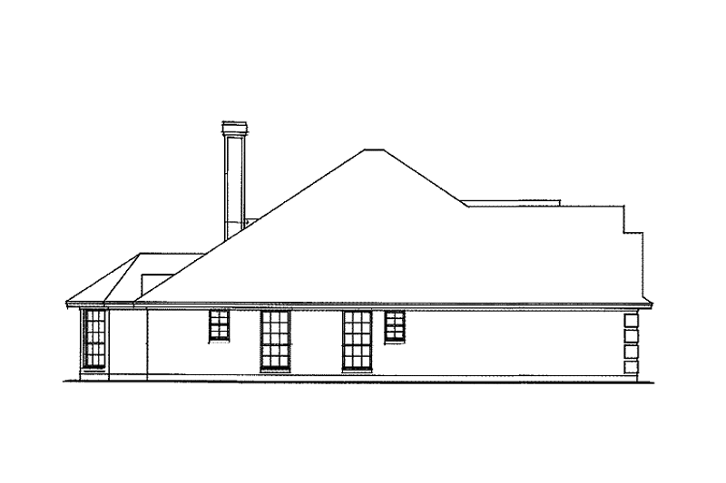Home Plan - Exterior - Other Elevation for Country House Plan #42-537 - 4 bed, 2 bath