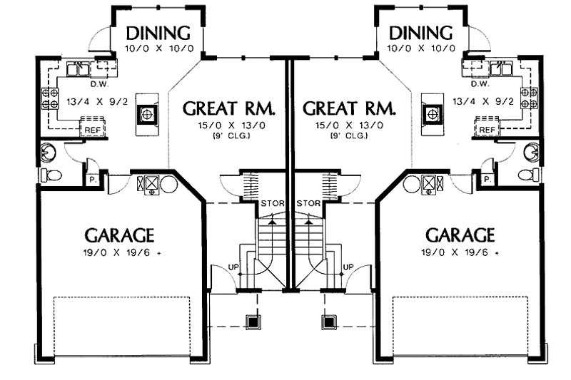 Dream House Plan - Floor Plan - Main Floor for Traditional House Plan #48-757 - 3 bed, 2.5 bath