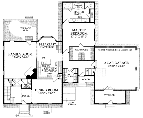 Dream House Plan - Colonial Floor Plan - Main Floor Plan #137-344