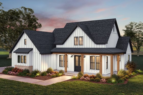 Exterior - Other Elevation 1 for Farmhouse House Plan #1074-127 - 3 bed, 2.5 bath