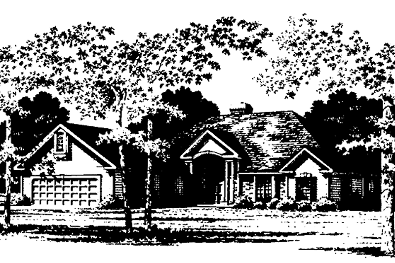 Architectural House Design - Ranch Exterior - Front Elevation Plan #328-178