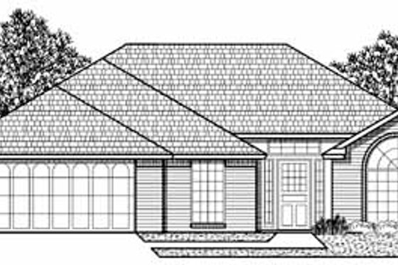Exterior - Front Elevation for Traditional House Plan #65-187 - 3 bed, 2 bath