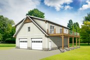 Country Style House Plan - 2 Beds 2 Baths 1440 Sq/Ft Plan #1084-18 