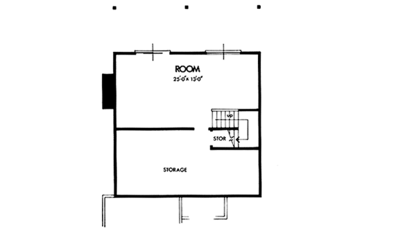 Architectural House Design - Contemporary Floor Plan - Lower Floor Plan #320-1187