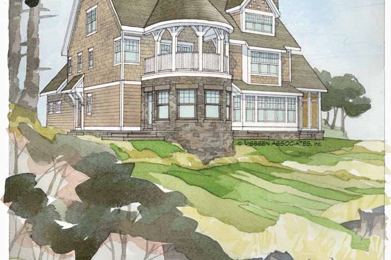 Home Plan - Exterior - Rear Elevation 1 for Craftsman House Plan #928-34 - 3 bed, 3 bath
