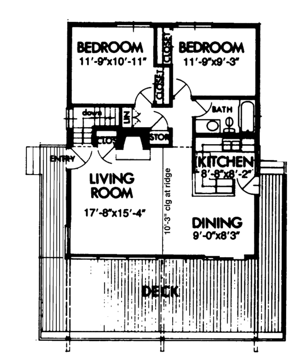 House Plan Design - Prairie Floor Plan - Main Floor Plan #320-1029