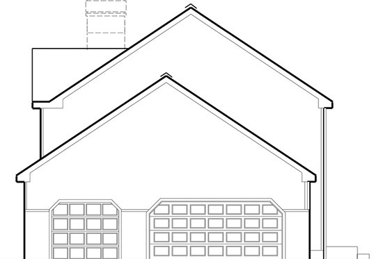 Exterior - Other Elevation 1 for Colonial House Plan #1053-71 - 4 bed, 2.5 bath