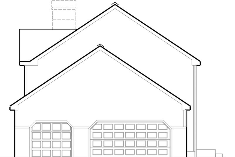 Architectural House Design - Exterior - Other Elevation 1 for Colonial House Plan #1053-71 - 4 bed, 2.5 bath