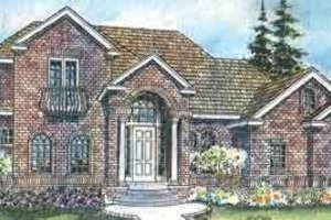 European Exterior - Front Elevation Plan #124-500