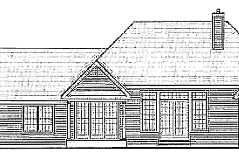 Architectural House Design - Exterior - Rear Elevation for Country House Plan #314-231 - 3 bed, 2 bath