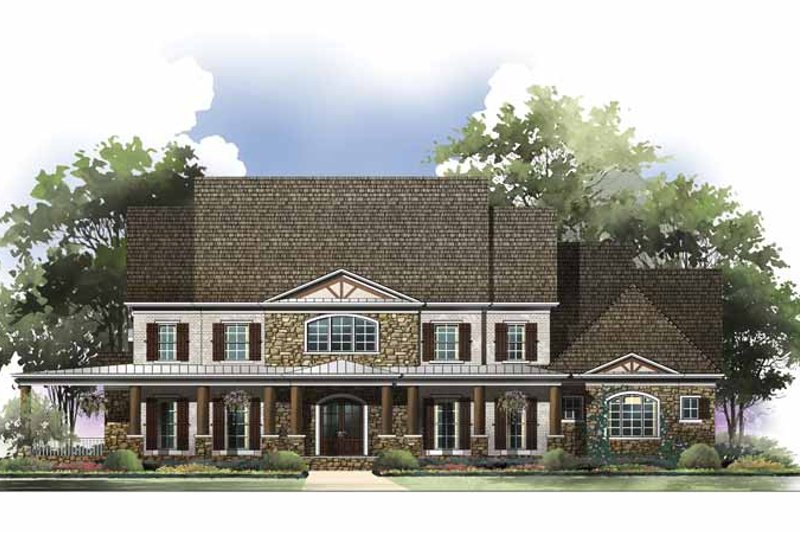 Home Plan - Exterior - Front Elevation 6 for Colonial House Plan #119-413 - 4 bed, 3 bath
