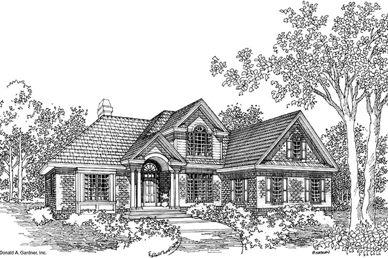 Architectural House Design - Traditional Exterior - Front Elevation Plan #929-511