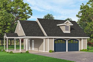 Traditional Exterior - Front Elevation Plan #124-1233
