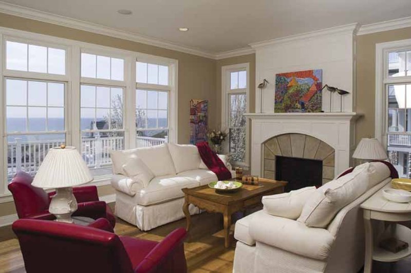 Home Plan - Interior - Family Room 1 for Colonial House Plan #928-74 - 4 bed, 4 bath