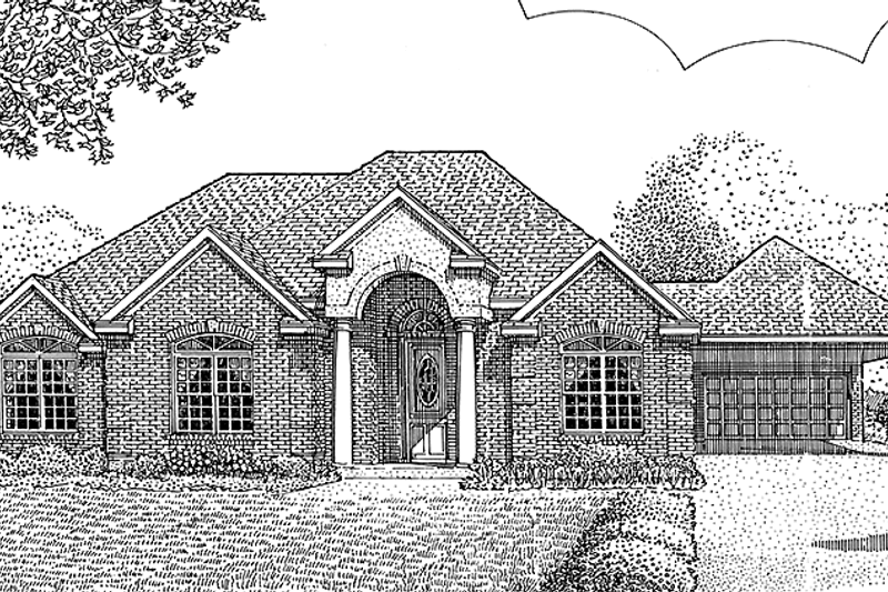 Home Plan - European Exterior - Front Elevation Plan #968-11
