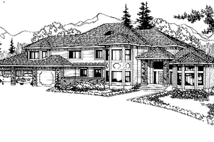 Dream House Plan - Traditional Exterior - Front Elevation Plan #303-469