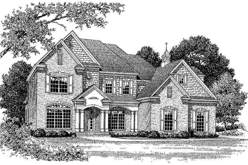 Traditional Style House Plan - 4 Beds 3.5 Baths 3196 Sq/Ft Plan #453 ...