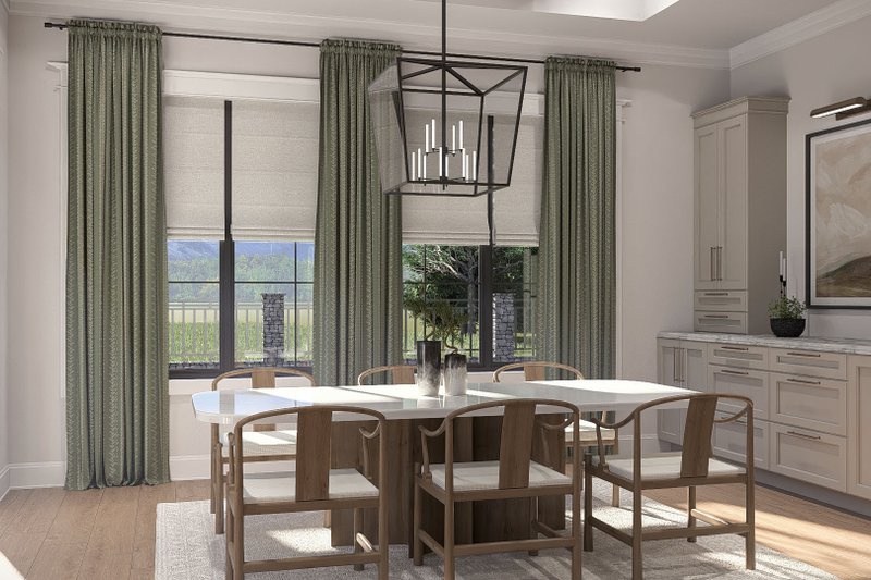 Dream House Plan - Interior - Dining Room for Cottage House Plan #455-802 - 4 bed, 3.5 bath